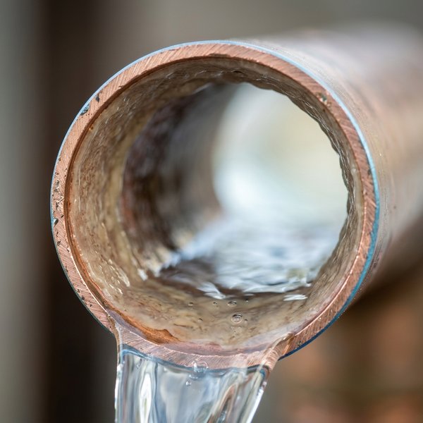 Video thumbnail — close-up of the inside of a household water pipe showing biofilm and mineral scale buildup