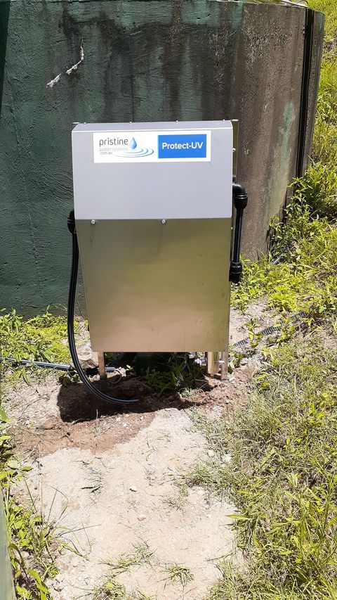 Protect-UV™ system installed on a Sunshine Coast tank water home